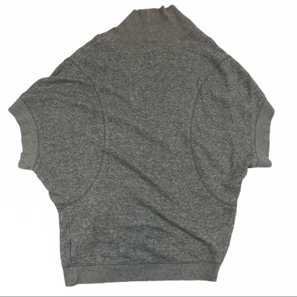 Converse Short Sleeve Open Cocoon Cardigan Gray - Picture 6 of 7